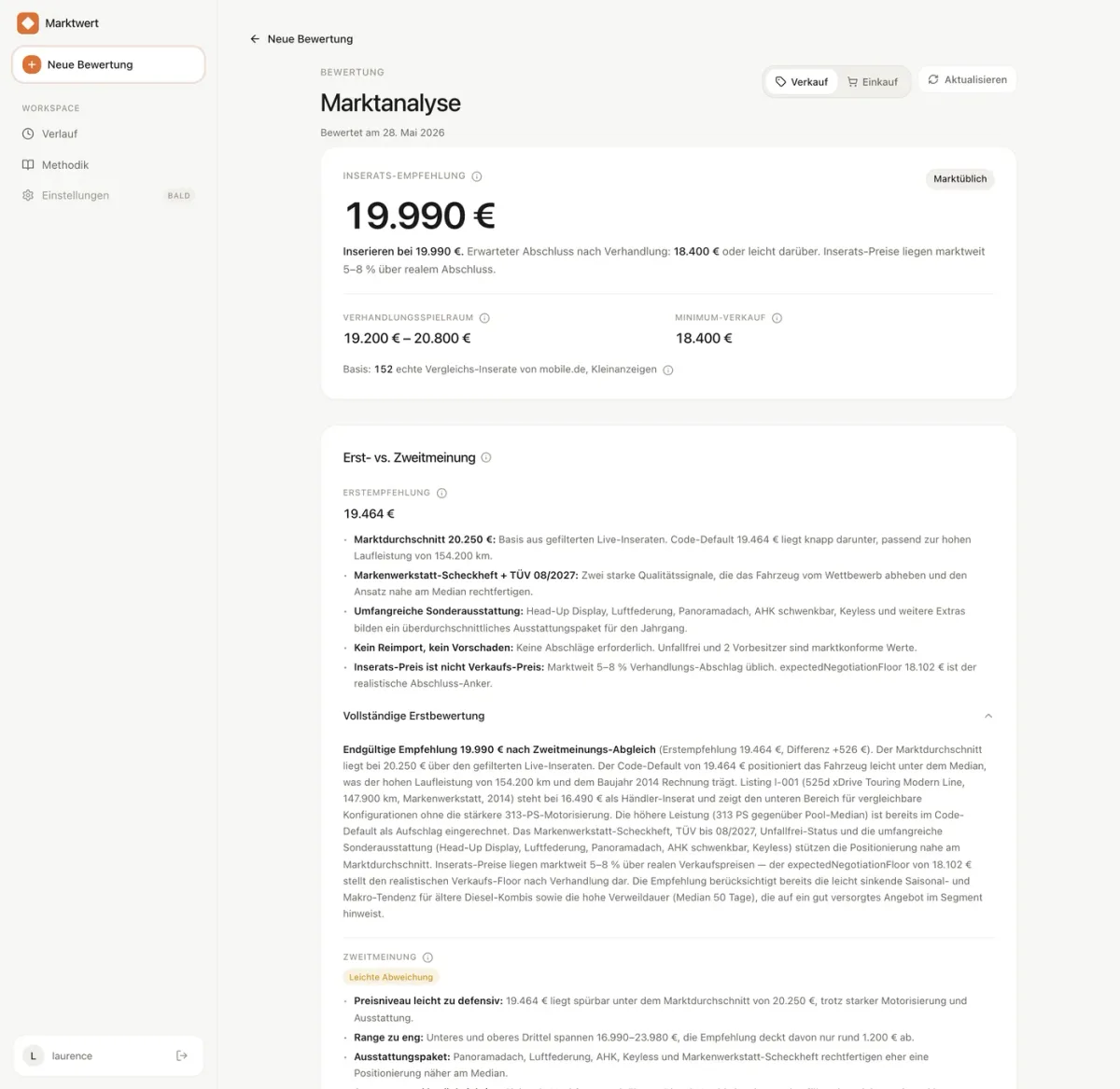 Preisempfehlung